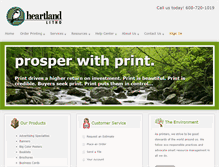 Tablet Screenshot of heartlandlitho.com